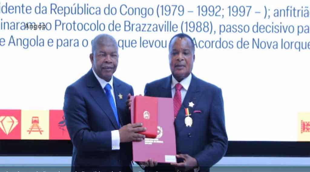 Condecoran a presidente del Congo por independencia de Angola (+Foto)