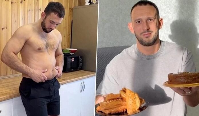 Influencer ruso fallece tras consumir 10 mil calorías de comida chatarra diarias