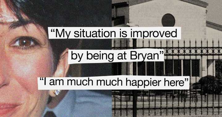 Ghislaine Maxwell's prison emails show she is 'happier' at minimum