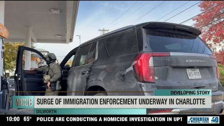 Immigration enforcement surge begins in Charlotte, North Carolina, officials confirm