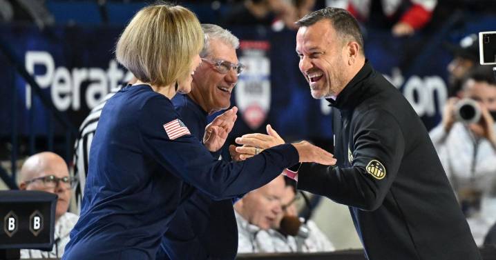 After trip to Germany was scrapped, No. 1 UConn and No. 20 Louisville had a chance to visit Navy