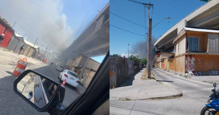 Incendio en campamento de Maipú: dos casas y tres familias afectadas