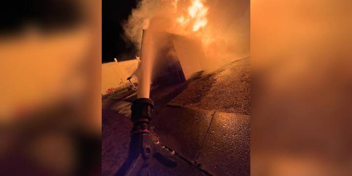 Firefighters race against strong winds to prevent house fire from spreading to Clay Post Office