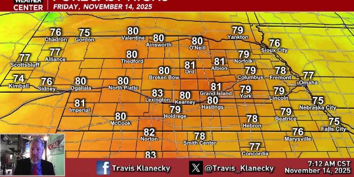 Record highs will be broken today, on what should be the warmest day we see until next year