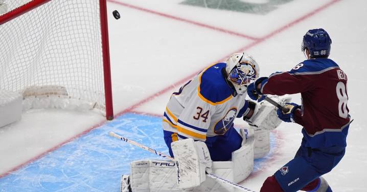 Necas has 2 goals, 2 assists as Avalanche beat Sabres 6