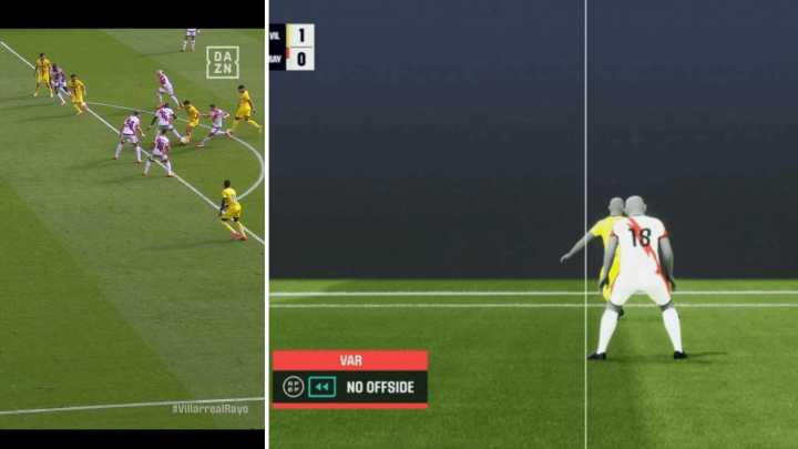 Grave error del VAR en el gol de Gerard Moreno ante el Rayo: Es fuera de juego y se mostró una imagen que no era correcta