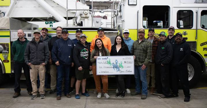 WE Soda Awards GRFD a $10,000 Donation