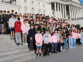 Latta leads Otsego Junior High students on a U.S. Capitol tour