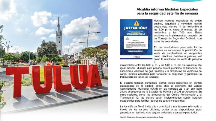 Alcaldía de Tuluá refuerza medidas de seguridad tras aval de la Corte Suprema a la extradición de ‘Pipe Tuluá’