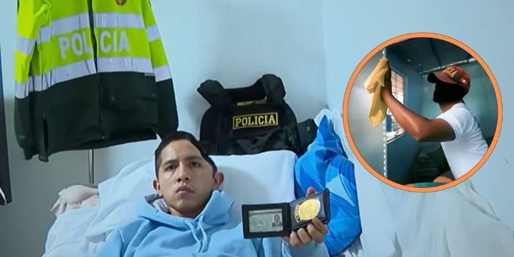 Policía queda con secuelas irreversibles por caída en comisaría: fue obligado por su superior a limpiar ventanas