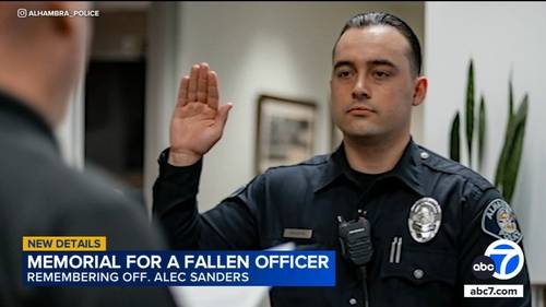 Alec Sanders, Alhambra police officer killed in pursuit crash, mourned by community