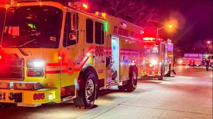 St. George Fire Department responds to fire on Ridge Pecan Drive