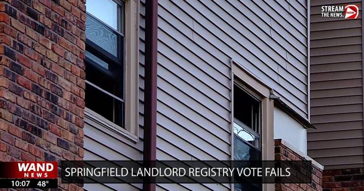 Springfield landlord accountability measure fails to secure enough votes for March ballot
