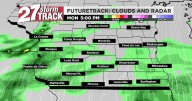 Slight chance for rain moves in this afternoon