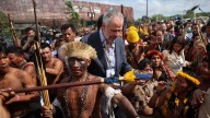 Indigenous protesters block entrance to Brazil climate summit
