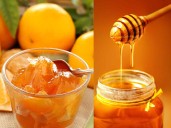 Gelatina cremosa de mandarina y miel, fácil de hacer