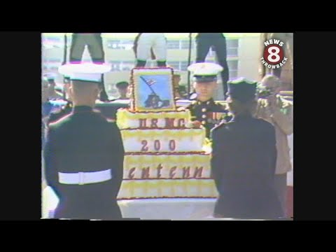 USMC 200th Centennial celebration at MCRD San Diego in 1975