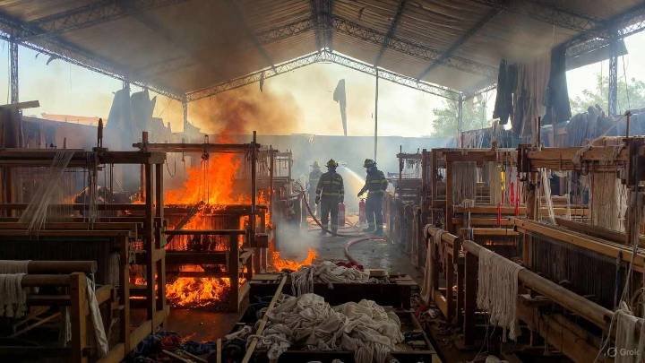 Incendio en tapicería de Valencia movilizó a cuerpos de rescate en horas de la mañana
