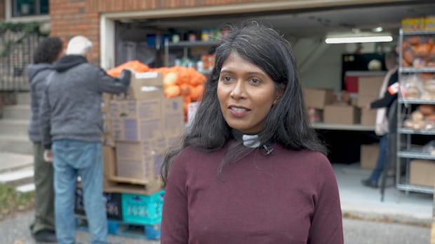 A priest in Scarborough opened a food bank in her garage