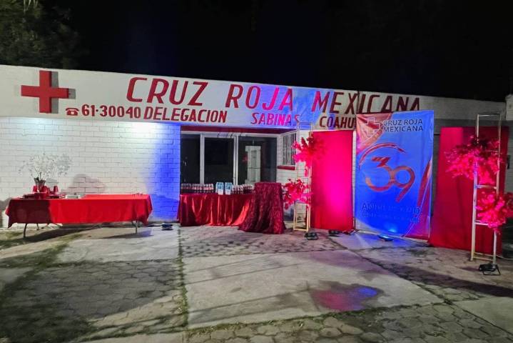 Cruz Roja Sabinas celebra 39 años de servicio y atención a emergencias