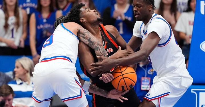 Bidunga, No. 25 Kansas pull away for 76-57 win over Princeton