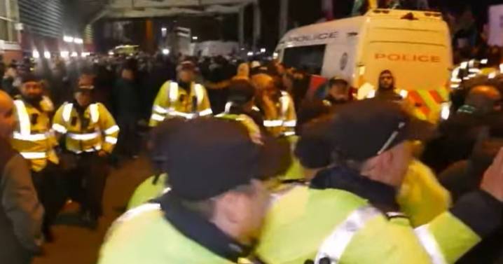 BREAKING Police clash with protestors at Villa Park ahead of Maccabi Tel Aviv match