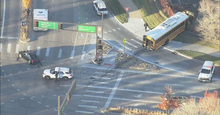School bus crash in Denver investigated Friday morning, police say