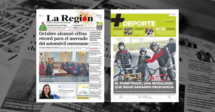 La portada de La Región de este martes, 18 de noviembre