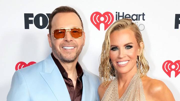 Jenny McCarthy displays dramatic weight loss in tiny red bikini alongside ripped husband Donnie Wahlberg