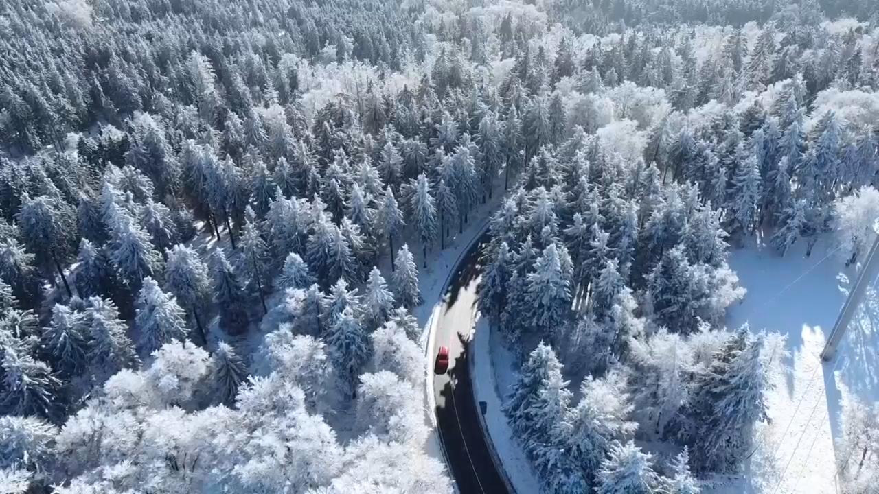 Winter arrives in German state of Hesse with temperatures below zero