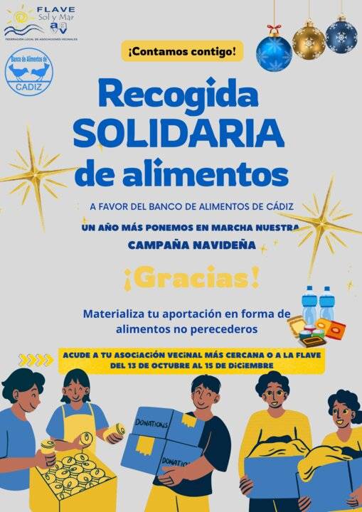 La Flave organiza su tercera campaña solidaria de recogida de alimentos