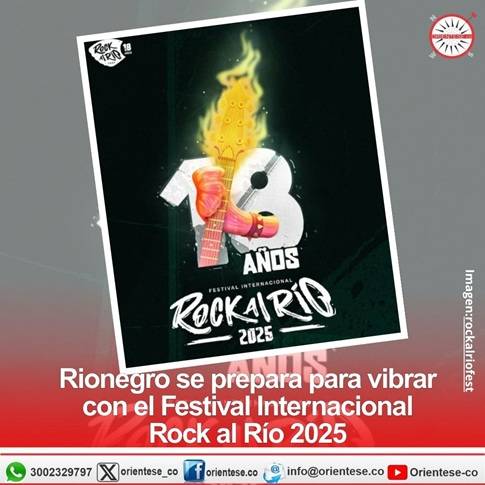 Este fin de semana Rionegro se prepara para vibrar con el Festival Internacional Rock al Río 2025