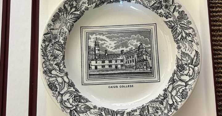 Stolen plate returned to Cambridge University 117 years later