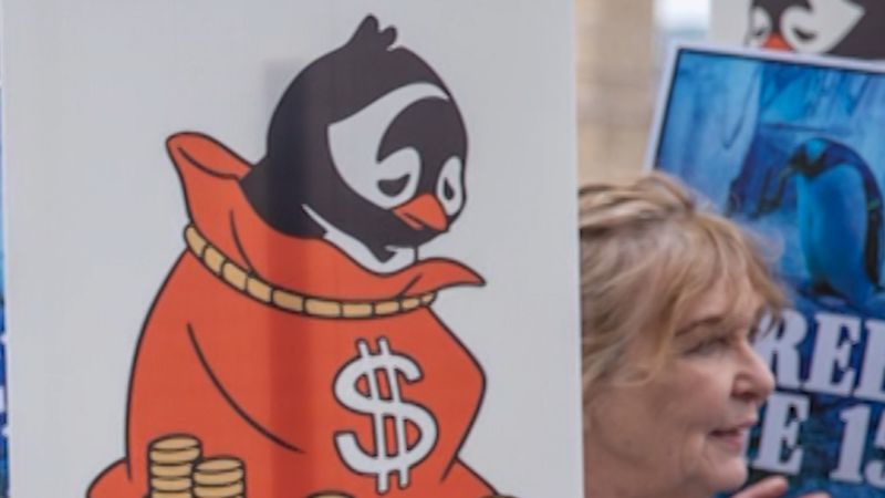 Campaigners battle for penguin freedom