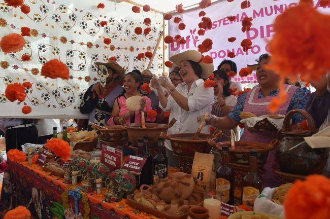 Al Sur del Estado de México realizan Muestra Gastronómica con Ofrendas Tradicionales