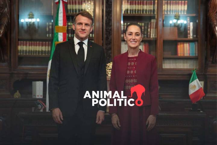 Sheinbaum y Macron se reúnen en Palacio Nacional; buscan fortalecer lazos y repatriación de códices