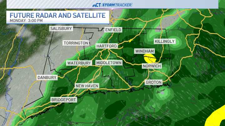 Sunny and seasonable Sunday before Monday rain showers