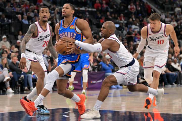 Thunder surge past Clippers 126-107 to extend season-opening winning streak to 8