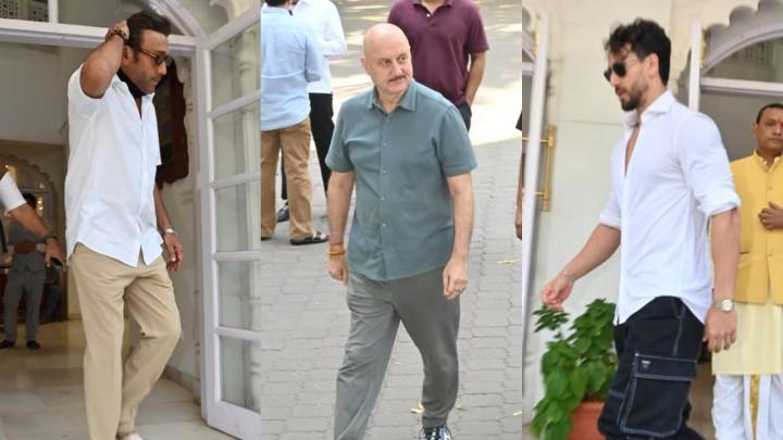 Jackie Shroff, Anupam Kher and others attend Sulakshana Pandit's prayer meet