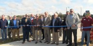 Gulfport city leaders celebrate the completion of the Landon Road project