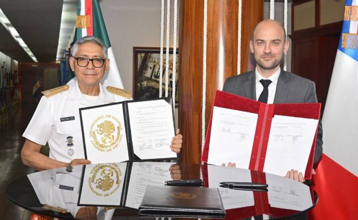 México y Francia firman tratado para combatir crimen organizado trasnacional; refuerzan seguridad marítima