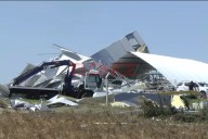 Crespo: El fuerte temporal provocó destrozos en galpones ubicados sobre ruta 12