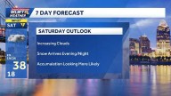 Accumulating snow possible late Saturday after breezy and cold Thanksgiving