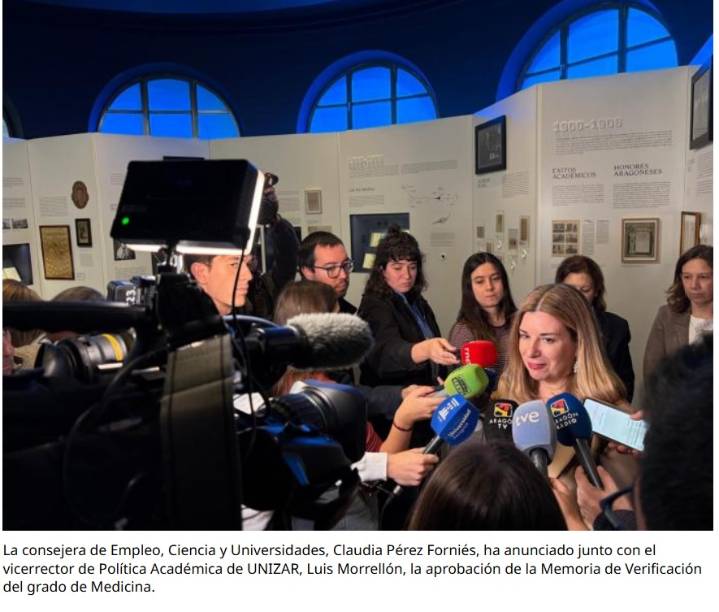 Confirmado :Habrá estudios de Medicina en Teruel a partir de septiembre de 2026.Empezaran 45 alumnos