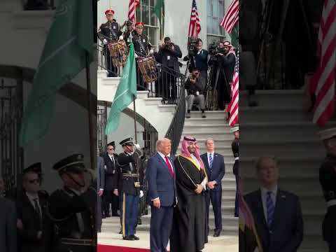Fighter Jets Fly Over WH in Welcoming Ceremony for Saudi Crown Prince Mohammed bin Salman #shorts