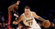 Luka Doncic drops triple-double to power Lakers to victory over Heat