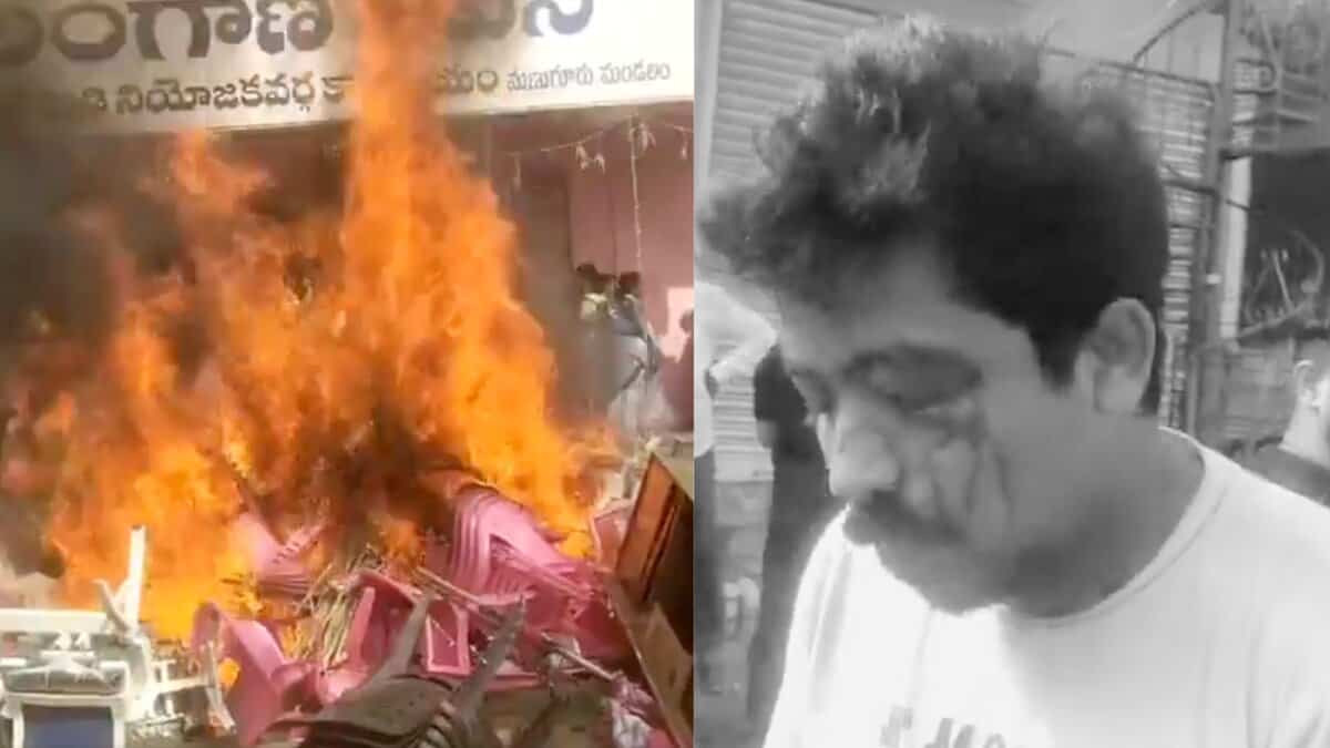 Video: BRS office in Telangana’s Kothagudem vandalised