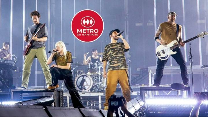 Concierto de Linkin Park en Chile: revisa el horario especial del Metro y los buses reforzados