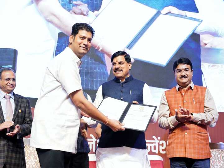 MP: CM distributes appointment letters to 877 new govt recruits