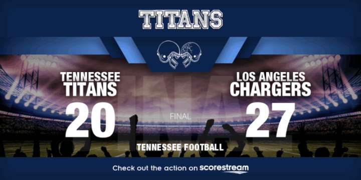Titans Drop Close One to Chargers, 27